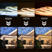UL Listed COB LED Strip: Bright, High Density 12V/24V Lights