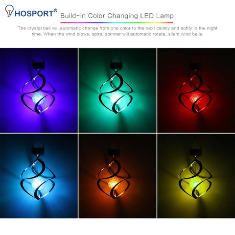 Solar Wind Chime Lights