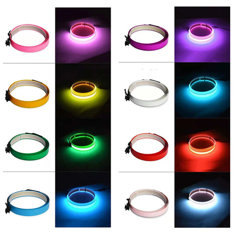 Flexible EL Neon Strip Light for Car & Home | USB/12V | AD Logo & Party Decor