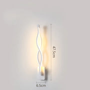 LED Wall Light: Modern Black/White Lamps for Living Room & Bedroom