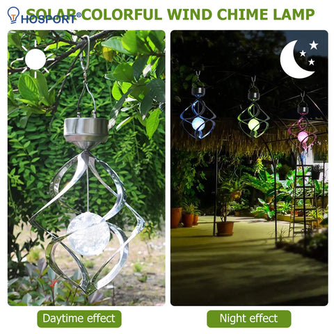 Solar Wind Chime Lights