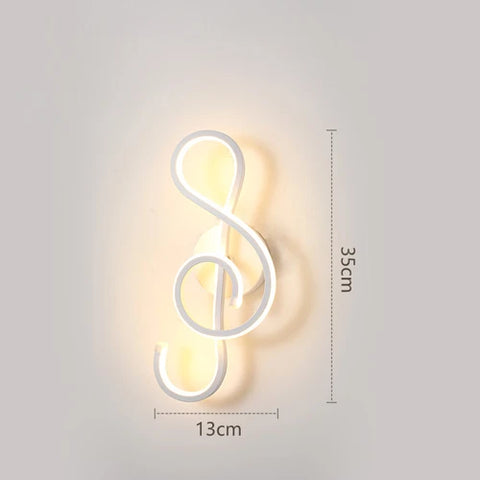 LED Wall Light: Modern Black/White Lamps for Living Room & Bedroom