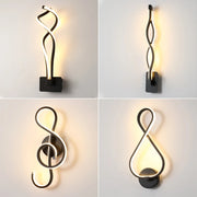 LED Wall Light: Modern Black/White Lamps for Living Room & Bedroom