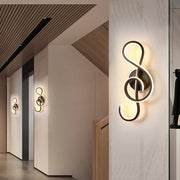 LED Wall Light: Modern Black/White Lamps for Living Room & Bedroom