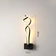 LED Wall Light: Modern Black/White Lamps for Living Room & Bedroom