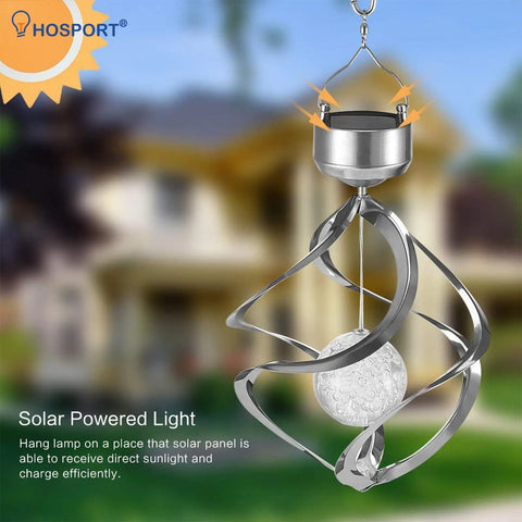 Solar Wind Chime Lights
