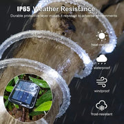 Solar Rope Lights: Outdoor LED Path & Garden String Lighting