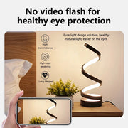 LED Spiral Table Lamp - Dimmable Bedside & Night Light