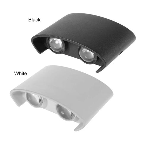 White LED Wall Sconces - Modern Indoor/Outdoor Up Down Lights