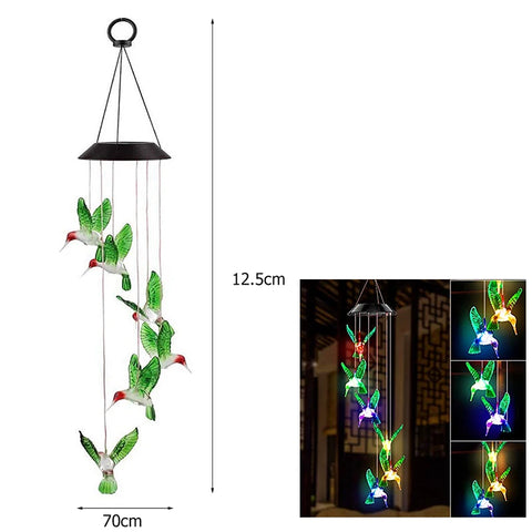 Solar Wind Chime Lights