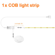 Dimmable COB LED Strip Light with Touch Sensor for Cabinets & Closets
