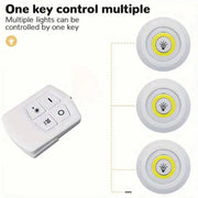 Battery LED Under Cabinet Lighting | Dimmable, Remote | Closet, Wardrobe, Bathroom