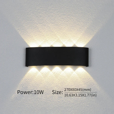 Modern Up Down LED Wall Light for Indoor & Outdoor Use