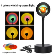 Sunset Lamp: Aesthetic LED Projector for Room Decor & Photos