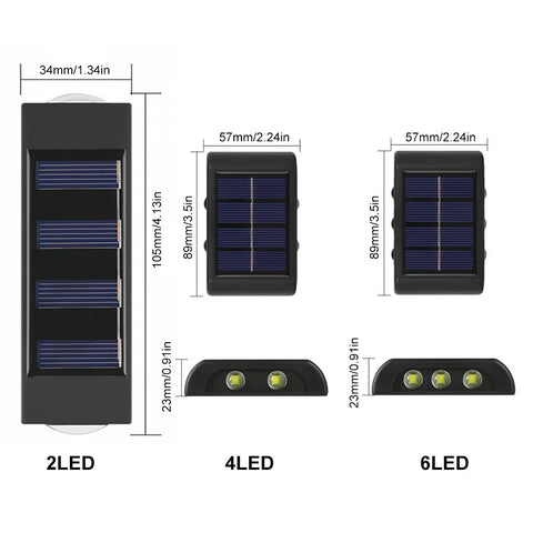 Solar LED Wall Lights