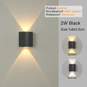 White LED Wall Sconces - Modern Indoor/Outdoor Up Down Lights