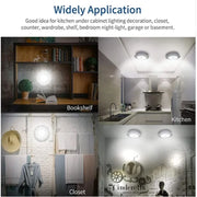 Battery LED Under Cabinet Lighting | Dimmable, Remote | Closet, Wardrobe, Bathroom