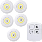 Battery LED Under Cabinet Lighting | Dimmable, Remote | Closet, Wardrobe, Bathroom