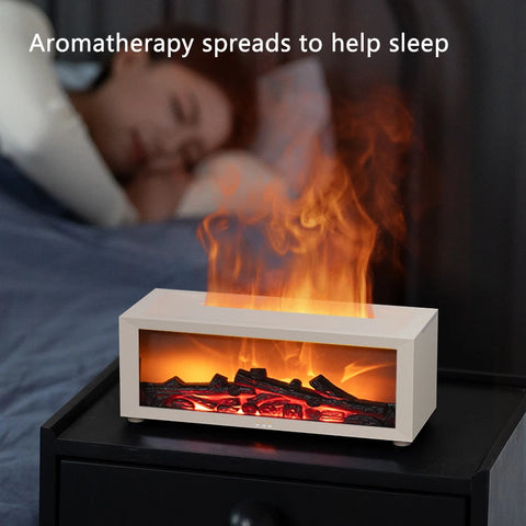 Flame Humidifier | Fireplace Aroma Diffuser with Remote Control