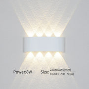 Modern Up Down LED Wall Light for Indoor & Outdoor Use