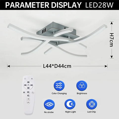Modern Ceiling Lamp for Home, Living Room, Dining, Bedroom with LED Panel Light