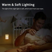 LED Motion Sensor Night Light | Dimmable Wall Lamp for Bedroom & Hallway