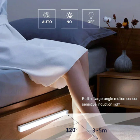 Portable Motion Sensor LED Night Light for Kitchen, Wardrobe & Hallway
