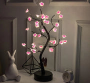 Cherry Blossom LED Tree Lamp - USB/Battery Powered Desktop Light