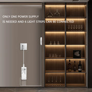 Dimmable COB LED Strip Light with Touch Sensor for Cabinets & Closets