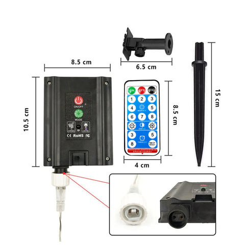 LED Strip Lights RGB - Solar Powered & Remote Control for Room & Outdoor Decor