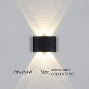 Modern Up Down LED Wall Light for Indoor & Outdoor Use