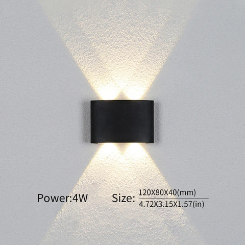 Modern Up Down LED Wall Light for Indoor & Outdoor Use