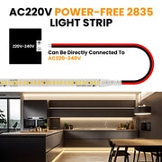 LED Strip Light 220V (10-50m) - High Brightness Home Lighting