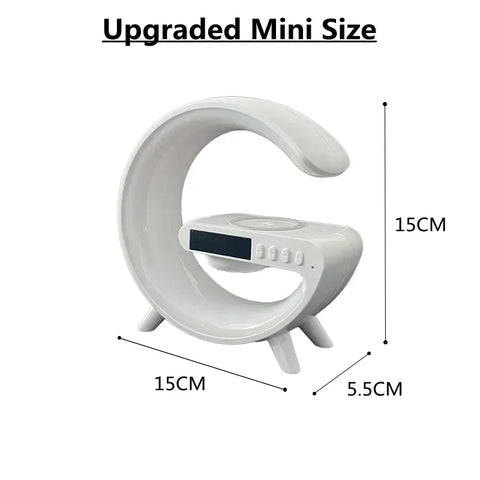 Wireless Charger Stand with RGB Light, Alarm, and Speaker