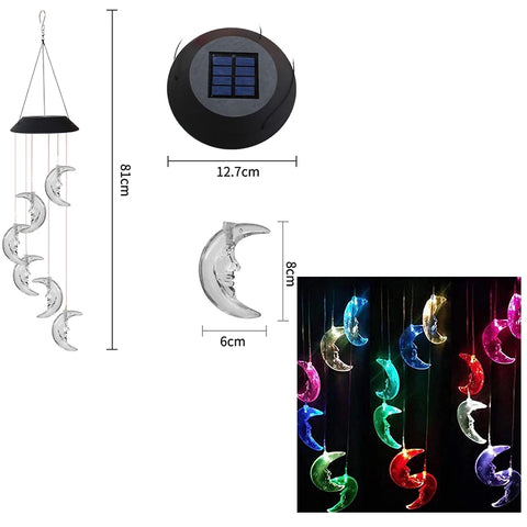 Solar Wind Chime Lights