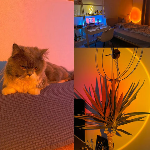 Sunset Lamp: Aesthetic LED Projector for Room Decor & Photos