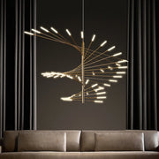 Luxury LED Fireworks Ceiling Light | Dimmable Modern Pendant for Living Room