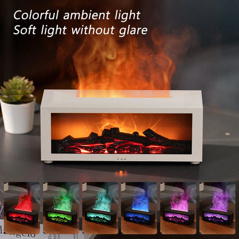Flame Humidifier | Fireplace Aroma Diffuser with Remote Control