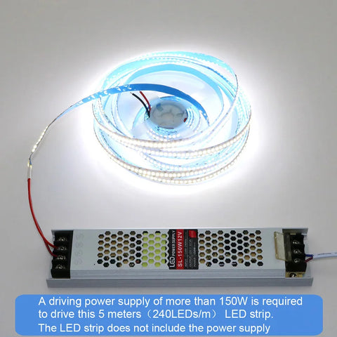 240LED/m 2835 LED Strip | DC12V/24V | 5M RGB High Brightness Home Light