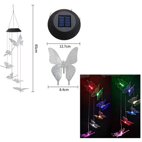 Solar Wind Chime Lights