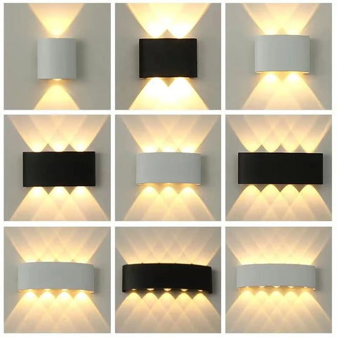 Modern Up Down LED Wall Light for Indoor & Outdoor Use