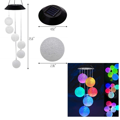 Solar Wind Chime Lights