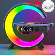 Wireless Charger Stand with RGB Light, Alarm, and Speaker