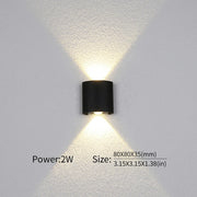 Modern Up Down LED Wall Light for Indoor & Outdoor Use