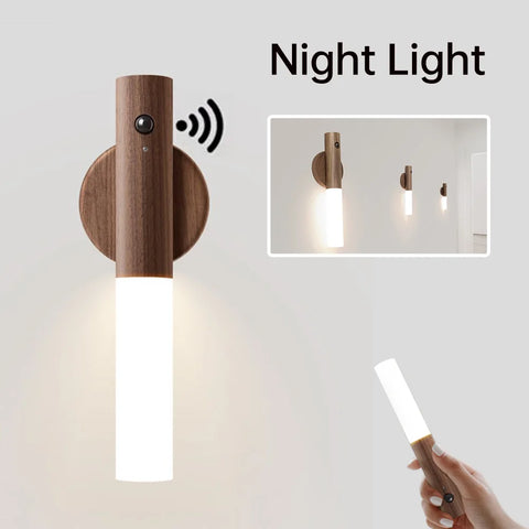 Magnetic LED USB Night Light for Kitchen, Closet, Bedroom & Stairs