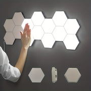 Hexagonal Touch LED Wall Lights 6-Pack - Neutral White Night Light