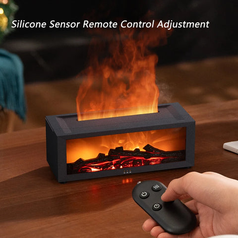 Flame Humidifier | Fireplace Aroma Diffuser with Remote Control
