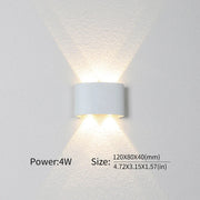 Modern Up Down LED Wall Light for Indoor & Outdoor Use