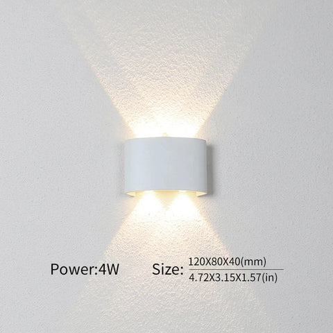 Modern Up Down LED Wall Light for Indoor & Outdoor Use
