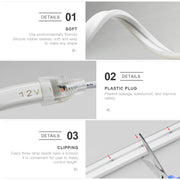 LED Strip Lights for Bedroom & Study | Dimmable Touch Switch